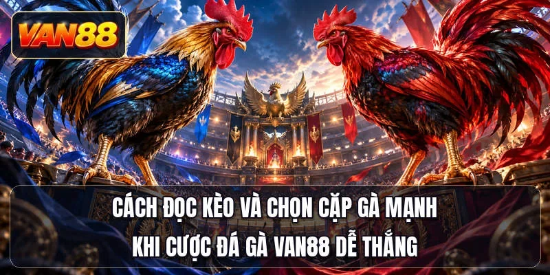 Cách đọc kèo và chọn cặp gà mạnh khi cược đá gà Van88 dễ thắng