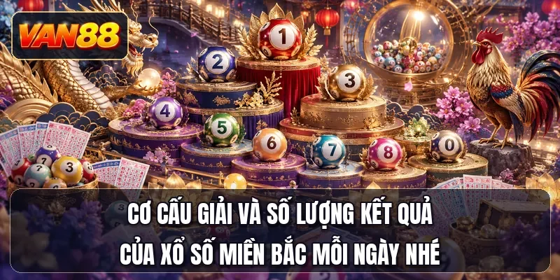 Cơ cấu giải và số lượng kết quả của xổ số miền Bắc mỗi ngày nhé
