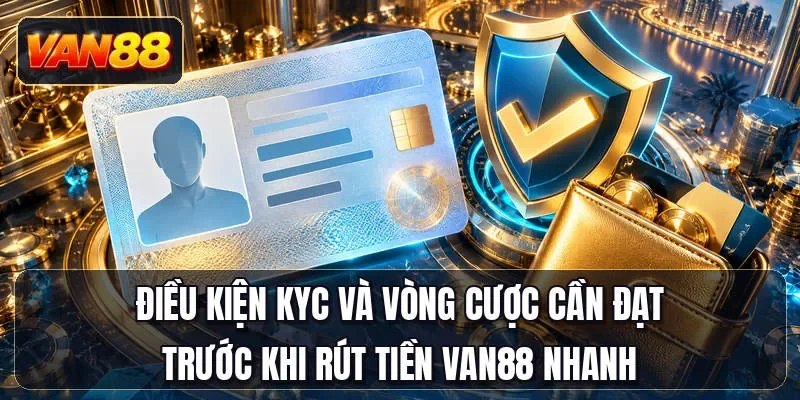 Điều kiện KYC và vòng cược cần đạt trước khi rút tiền Van88 nhanh