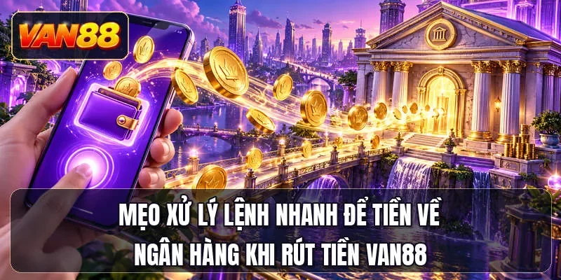 Mẹo xử lý lệnh nhanh để tiền về ngân hàng khi rút tiền Van88